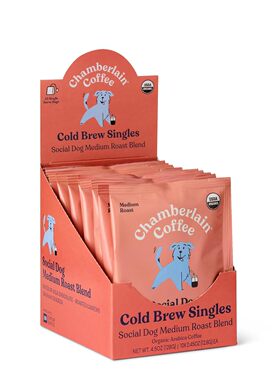 美国代购Chamberlain Coffee社会狗中烘丝绒甜冷萃10包装挂耳咖啡