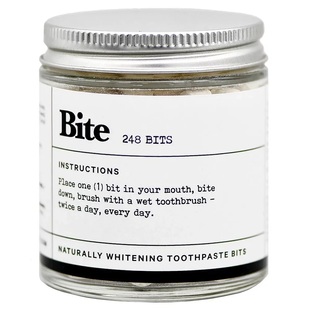 美代正品BITE牙膏片含纳米羟基磷灰石 天然美白 环保旅行装248粒