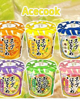 日本直邮Acecook 冲泡粉丝汤裙带菜什锦蔬菜鸡汤馄饨粉丝担担面汤