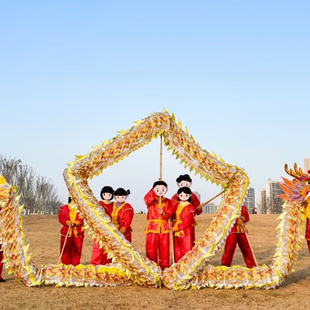 国标网龙竞技龙比赛网龙舞龙龙灯道具优质菱网龙舞龙舞龙舞狮新品