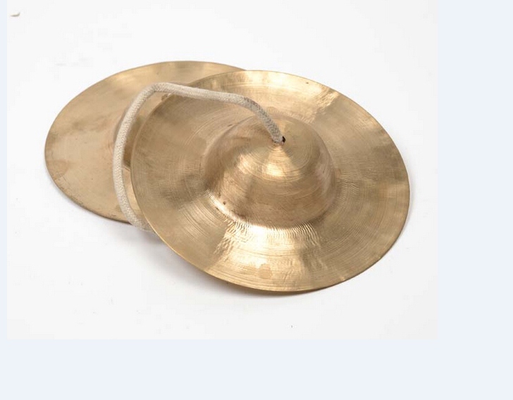 舞狮用小镲南狮鼓大镲大锣大鼓专用小镲 小铙钹 直径18cm