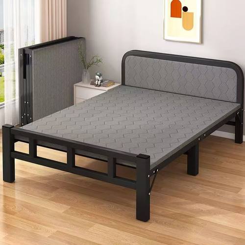 折叠床简约便捷单人家用午休折叠床加厚加固宿舍床出租屋成人铁床