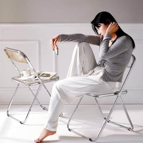 透明椅子亚克力ins网红折叠