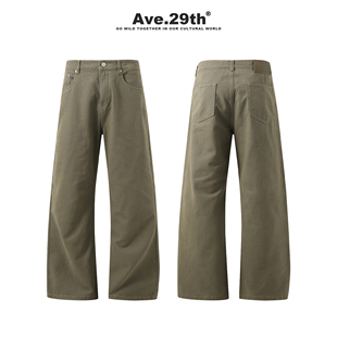 子男女同款 Ave.29th美式 Vintage直筒宽松简约裤 裤 复古工装