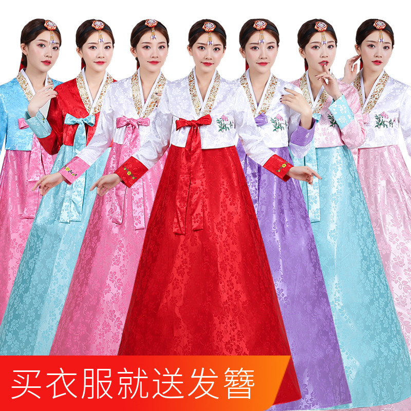 女士韩国结婚朝鲜表演传统服饰