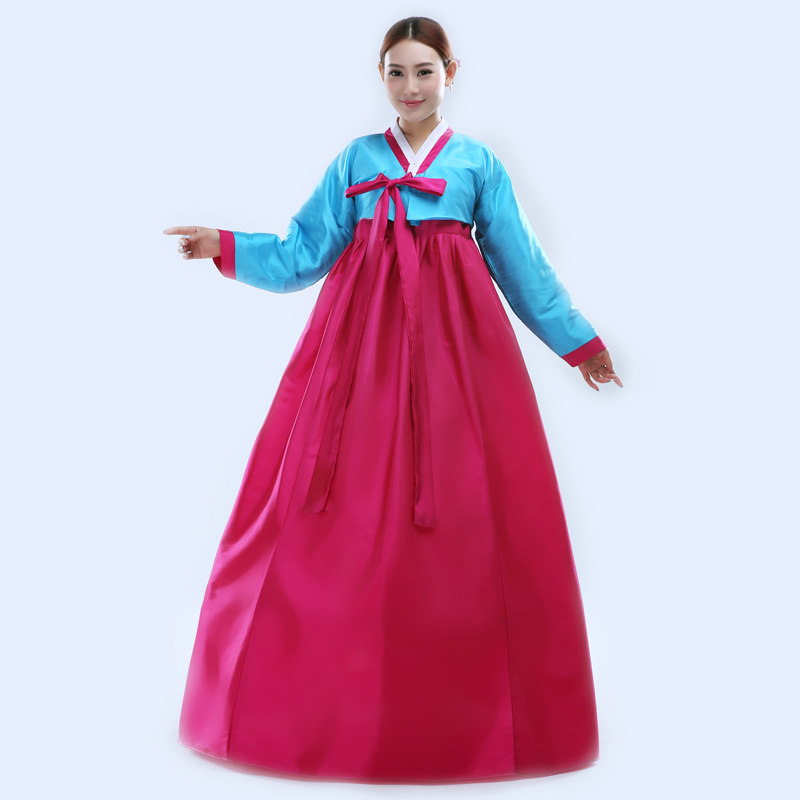 韩服裙子舞蹈套装大码改良宫廷图片