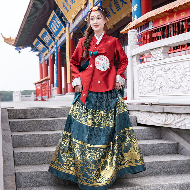 大长今朝鲜族传统韩国韩服古装延吉舞蹈延边舞台表演服饰长裙服装