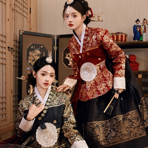 朝鲜族韩服旅拍古装韩国古典礼服