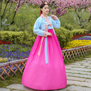大码 韩国舞蹈服演出服装 改良成人韩服女朝鲜族大长今传统宫廷古装