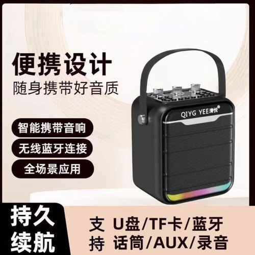 便携手提蓝牙音响电吹管吉他二胡古筝乐器通用大功率广场舞小音箱
