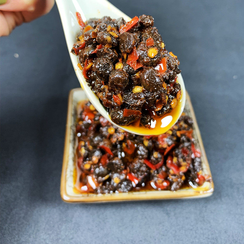 江西风味豆豉辣椒酱超辣爆椒豆豉干豆食油辣椒酱400克开胃下饭菜