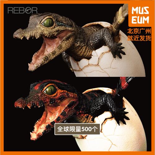 rebor鳄鱼宝宝出壳限量版玩具