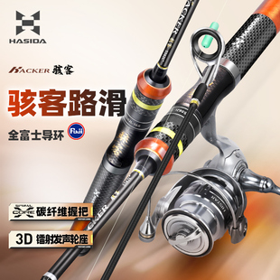 哈斯达骇客2025新款路滑竿富士大导环专业滑漂远投高端路滑杆全套