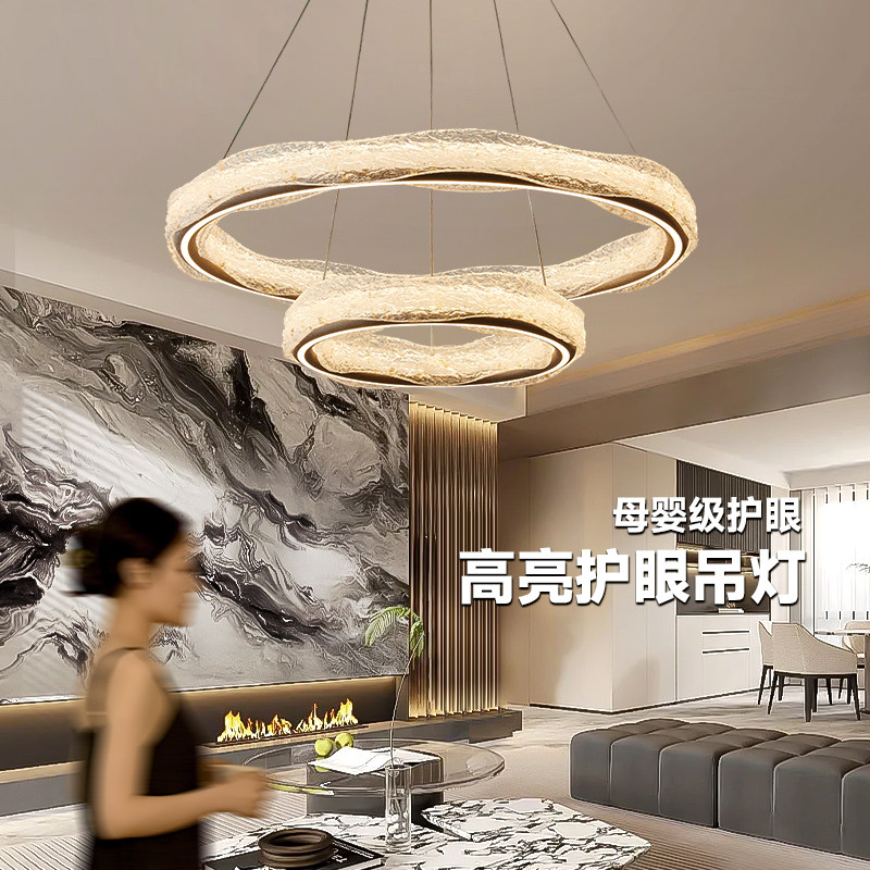 奥朵轻奢客厅吊灯意式极简2025新款高级感水晶大厅主灯设计师灯具