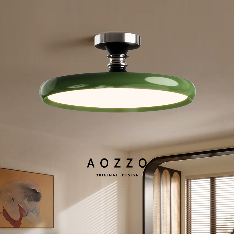 奥朵法式中古风主卧室吸顶灯全光谱护眼书房灯新款覆古高级感灯具