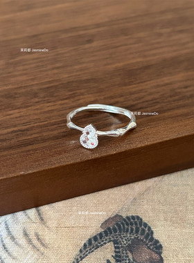 足银990 波光粼粼碎冰冰葫芦 活口戒指 纯银戒指 不掉色