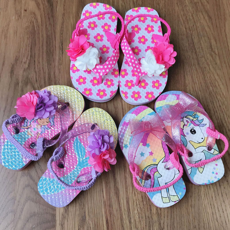 可爱小孩夹脚休闲风婴儿防滑凉鞋