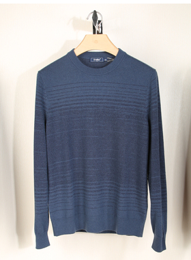 金利来男装羊绒衫男纯羊绒2023冬季新款圆领毛衣MRMF36913218-88