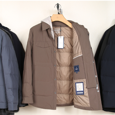 金利来男装羽绒服翻领鹅绒外套