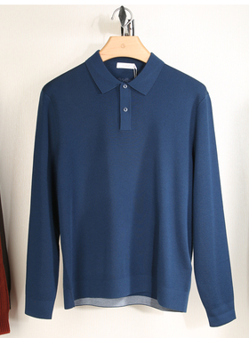 金利来男装毛衣2024冬季新款翻领羊毛衫男针织衫MHSG21913011-55