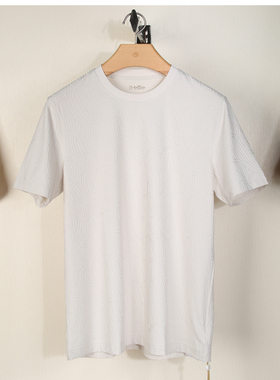 金利来男装夏季圆领时尚印花修身休闲短袖T恤MTSG13912071-28