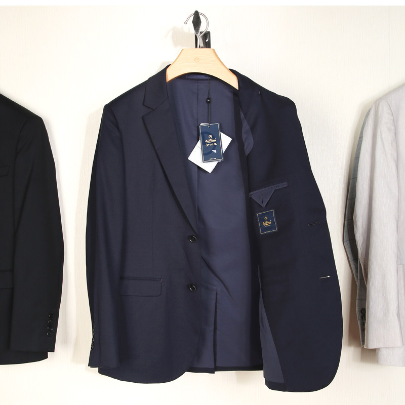 金利来西装外套男 纯羊毛男装西服新款修身单西装MZTF35016230-95 - 实物图