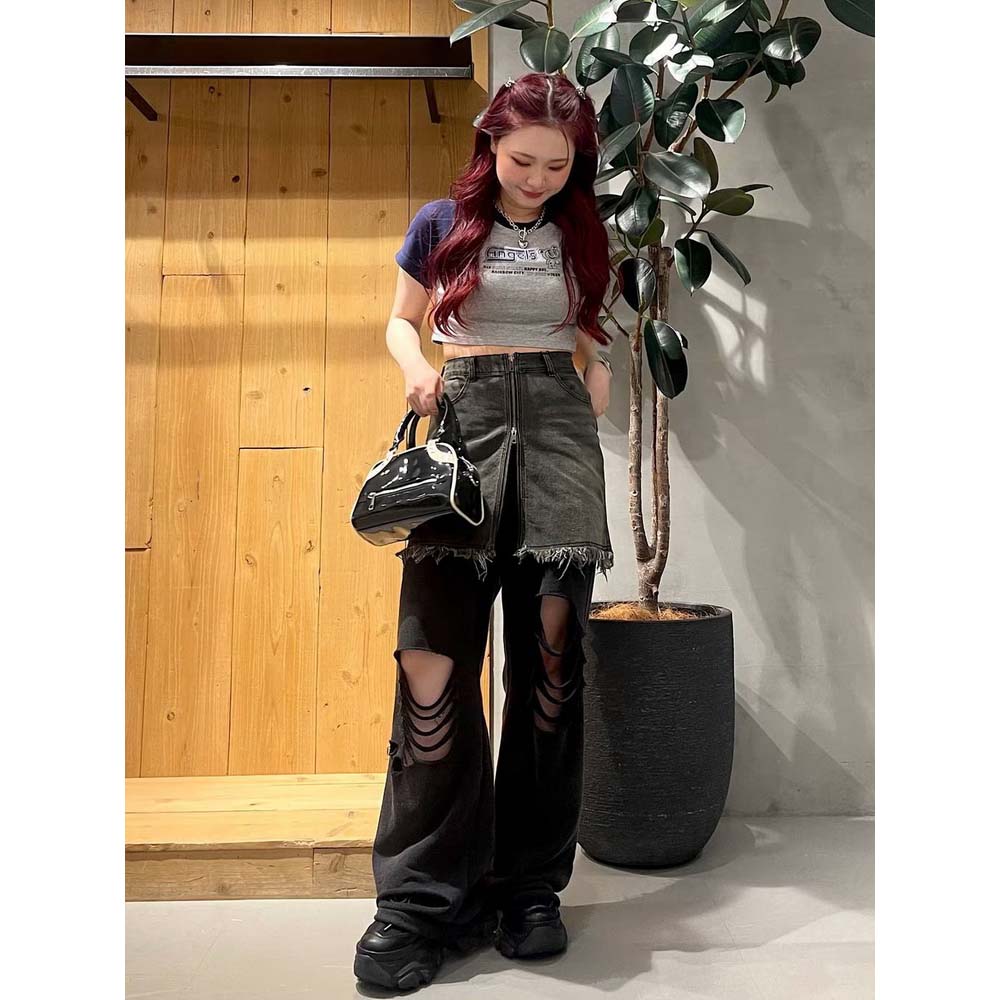 日单潮牌page*boy牛仔裙短裙