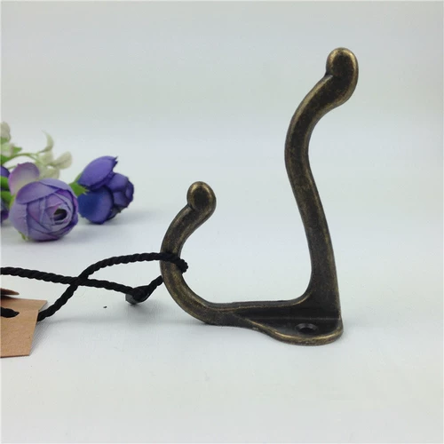 Творческий ретро железный ремесленный крючок для жесткой аппаратная аксессуара бронзовая одежда Магазин декоративный стены