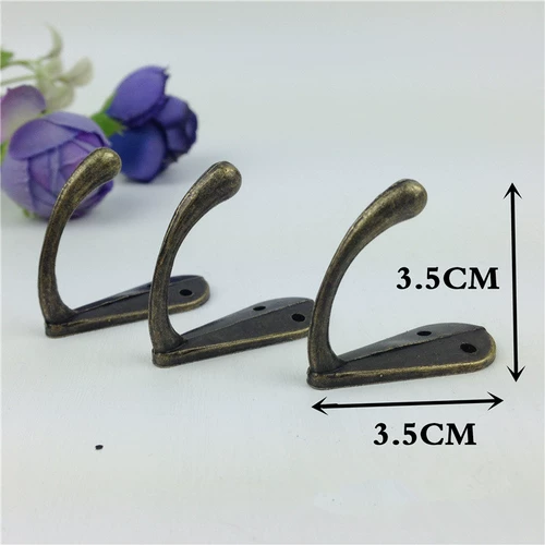 Творческий ретро железный ремесленный крючок для жесткой аппаратная аксессуара бронзовая одежда Магазин декоративный стены