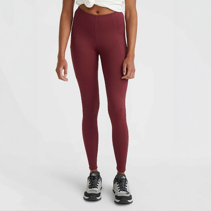 澳洲冲浪品牌O家罗纹瑜伽健身跑步暴走运动裤抗菌吸湿排汗打底裤