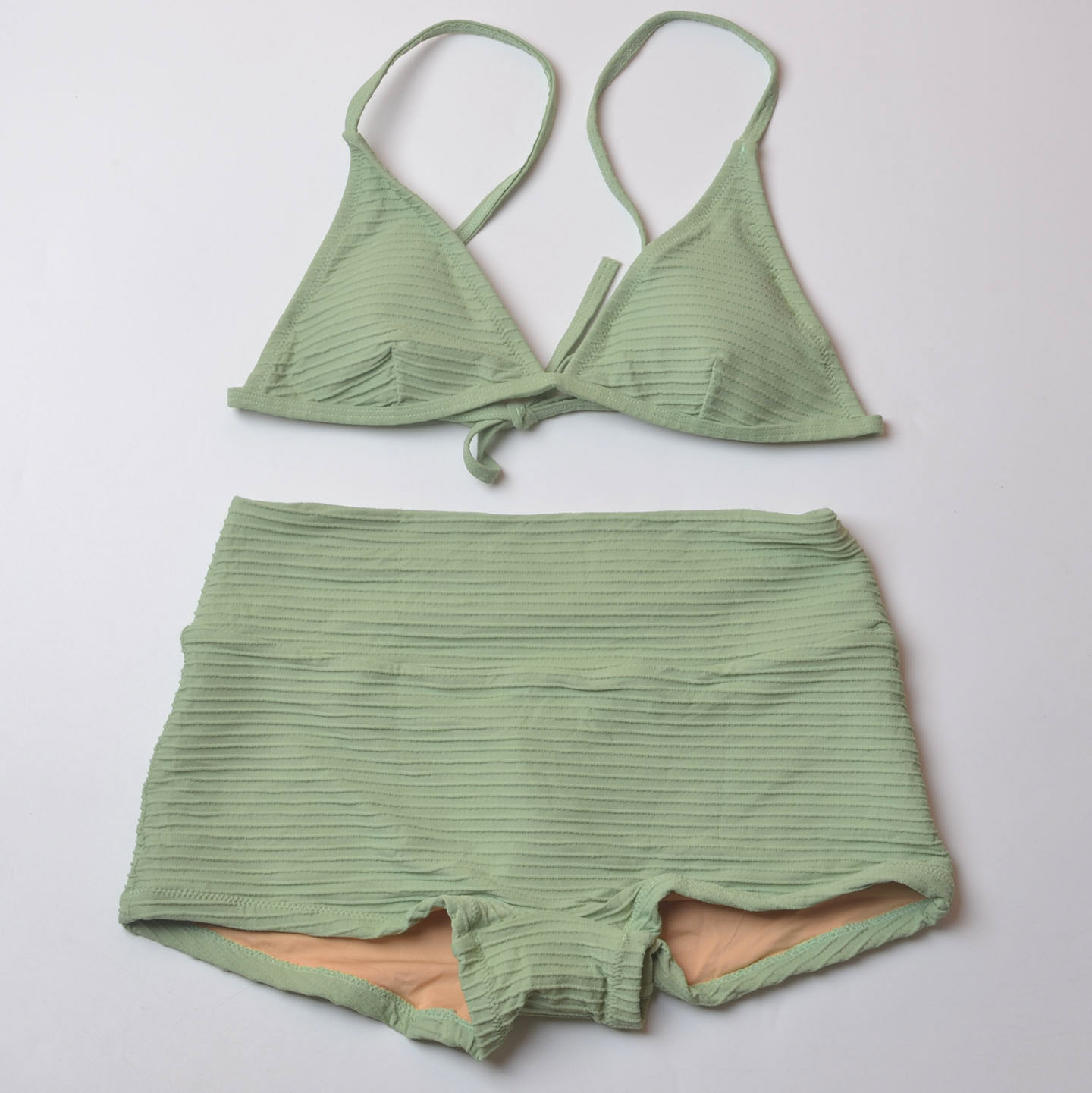 澳洲品牌Par肌理纯色分体泳衣女