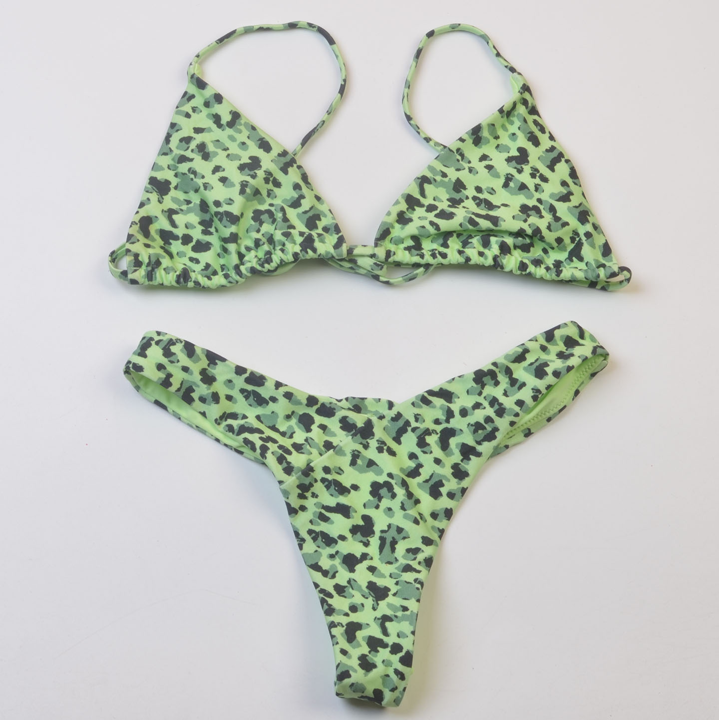 澳洲品牌bikini豹纹外贸比基尼