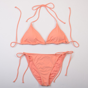 澳洲品牌ONE 海边度假性感纯色系带比基尼百搭bikini泳衣女