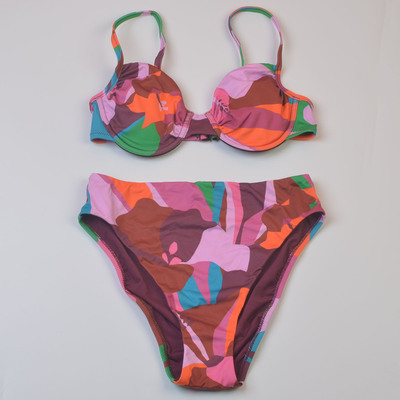 Sanc**印花比基尼带胸垫