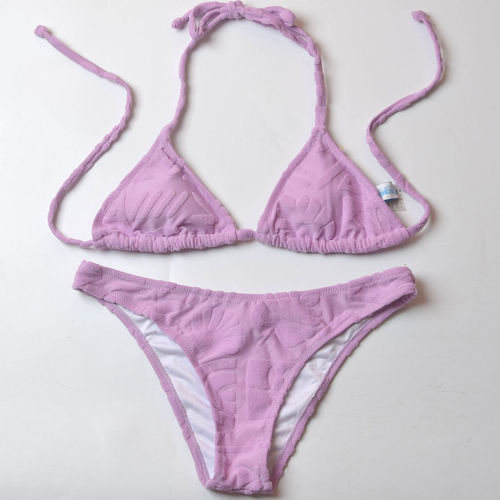 澳洲品牌纯色聚拢比基尼bikini