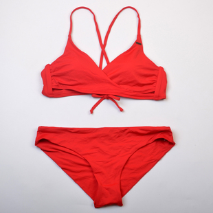 澳洲品牌ONE 時尚 bikini泳衣女款 海邊度假性感純色比基尼套裝