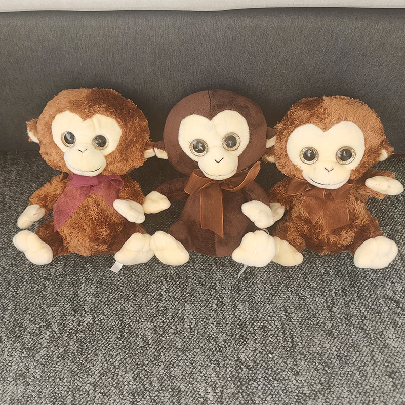 可爱猴子毛绒玩具小猴子玩偶小公仔生肖猴布偶布娃娃礼物婚庆抛洒