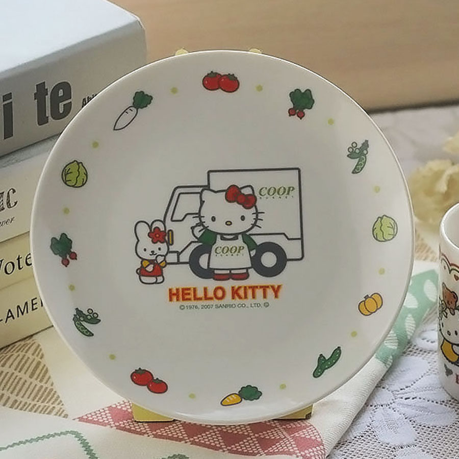 日式外贸陶瓷餐具卡通西餐盘水果盘