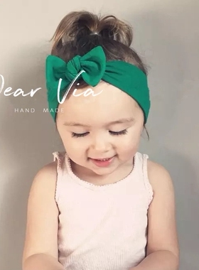 超美韩国宝宝发带可爱蝴蝶结公主新生儿婴儿头饰0-12个月女宝宝潮
