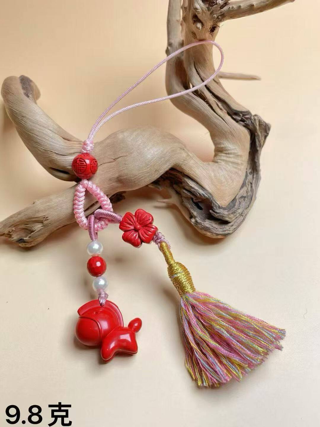 天然朱砂马上有钱挂件车挂钥匙扣包挂朱砂马上有钱挂件车挂钥匙扣