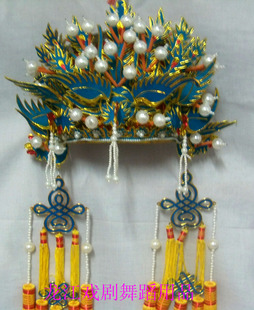 戏曲戏剧头饰，京剧绍剧婺剧戏帽，老旦服装头饰—老旦凤冠