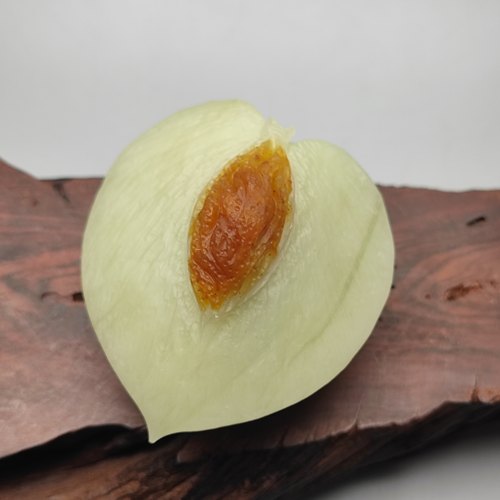 精品收藏岫岩玉花玉桃子手把件把玩天然巧雕饱满圆润特色玉雕玉石