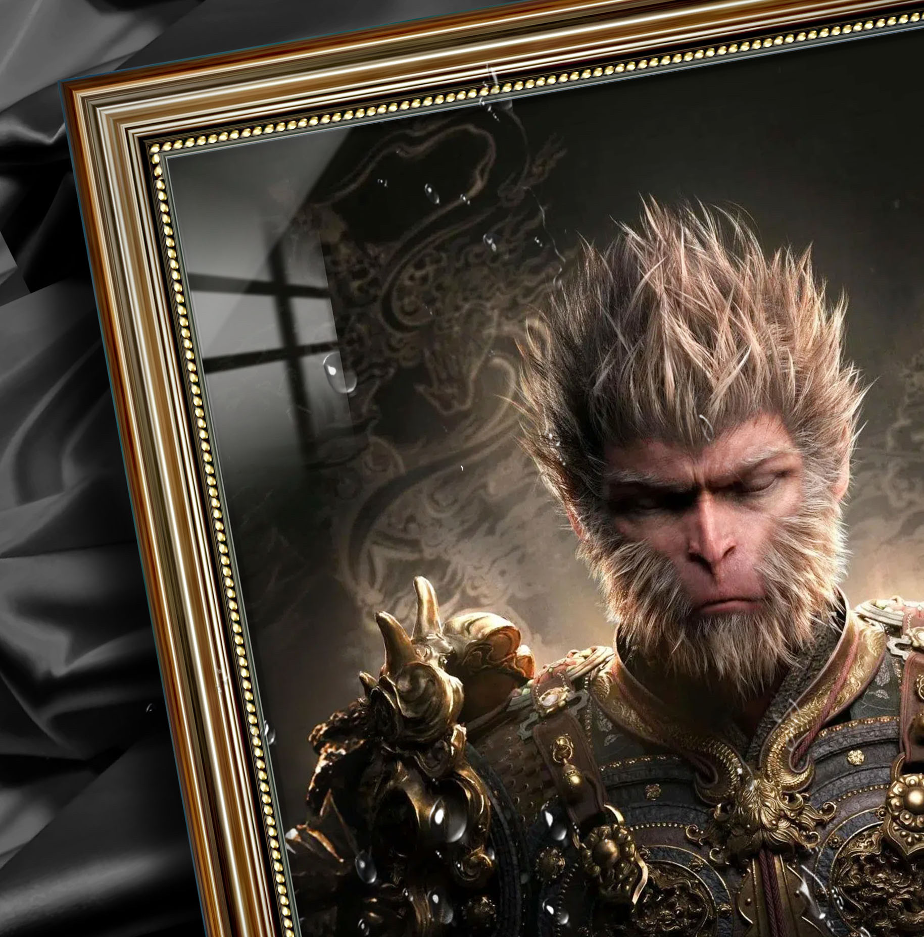 黑神话悟空超清装饰画 阿喵画社 黑神话 悟空 天命人 古铜复古款