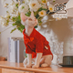 2026年新年无毛猫德文卷毛猫宠物小猫咪衣服新年喜庆红亮丝旗袍裙