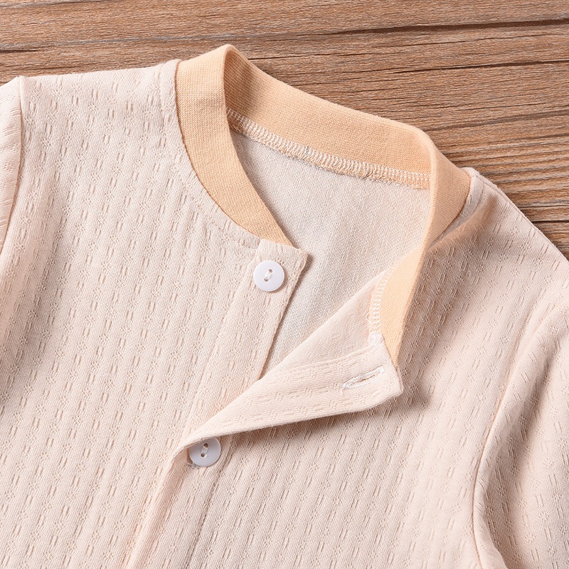 어린이 순면 긴팔 가디건 봄 가을 베이비 메쉬 가을 옷 가을 겨울상의 잠옷 바닥 셔츠 재킷 5 세