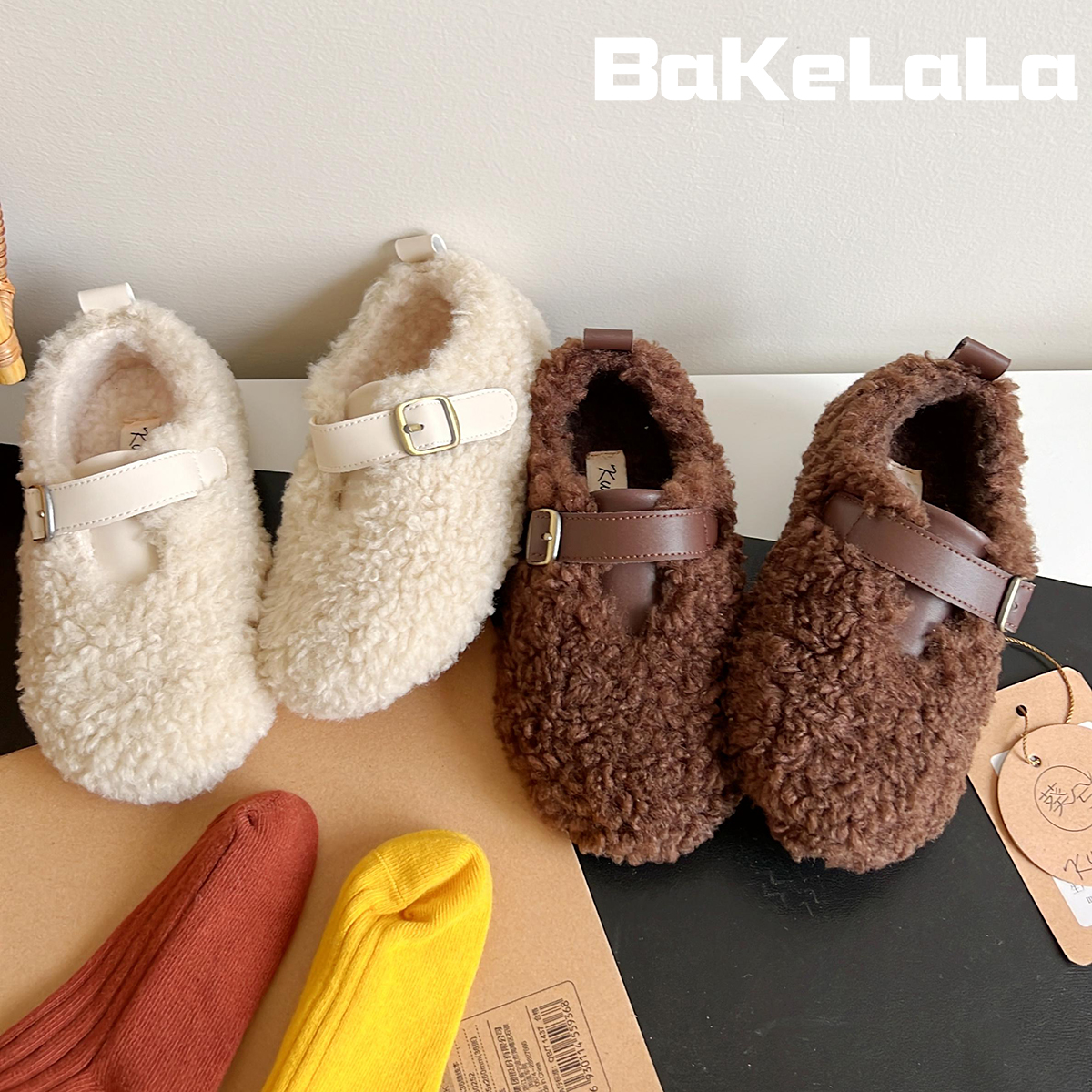 女童秋冬韩版保暖毛毛鞋