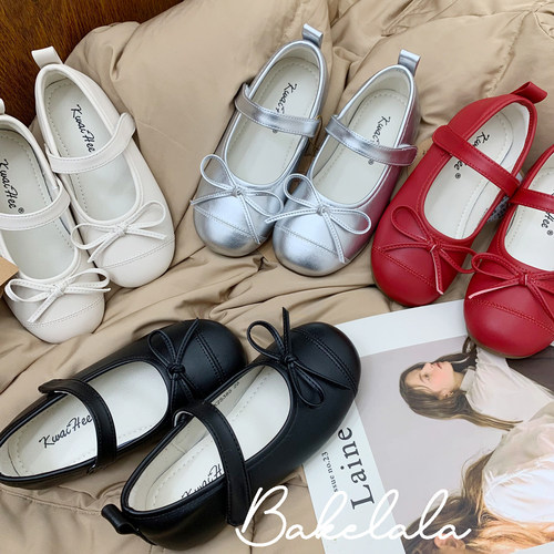 女童四季高级百搭洋气软底小皮鞋