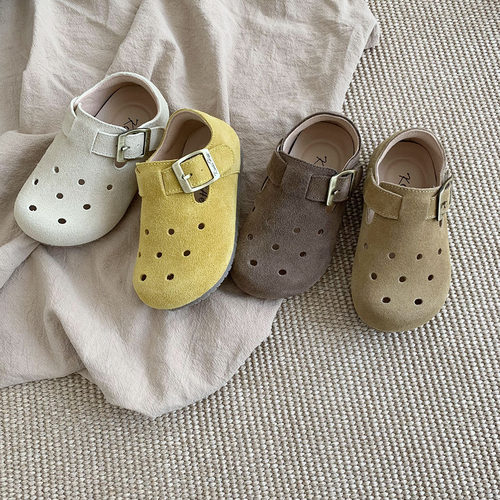 儿童博肯鞋真皮软底舒适单鞋皮鞋