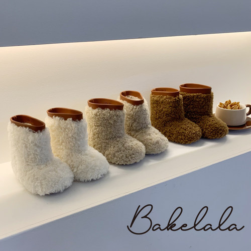 女童软底中筒靴外穿保暖低筒靴