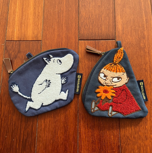 出口日本原单moomin手拿包零钱包